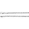 14K White Gold 2.8mm Diamond Cut Rope 7-Inch Chain Bracelet