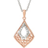 Diamond Fashion Necklace in Sterling Silver ( 18.00-Inch )