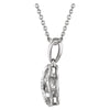 Sterling Silver .08 CTW Diamond 18" Necklace