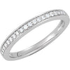 1/5 CTTW Bridal Engagement Set in 14k White Gold ( Size 6 )