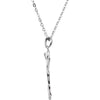 Sterling Silver Sealed in the Spirit CZ 18" Necklace