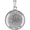 15.00 mm St. Joseph Medal in 14K White Gold