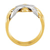14K Yellow & White Men's 4-Piece Puzzle Ring, Size 11