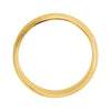 14k Yellow Gold 6mm Half Round Hammer Finish Band Size 11