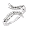 14k White Gold 1/4 ctw. Diamond Ring, Size 7