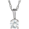 14k White Gold 1/10 ctw. Diamond 14-inch Necklace for Kids