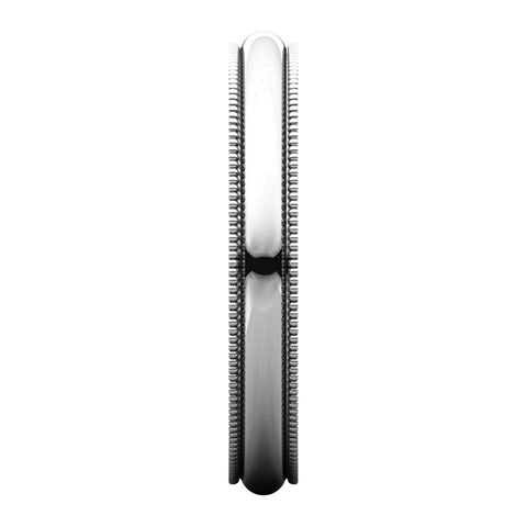 Platinum 3mm Milgrain Band, Size 7