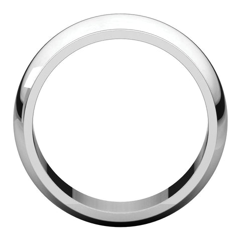 10k Yellow Gold 8mm Half Round Edge Band, Size 3.5