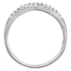 14k White Gold 3/8 CTW Diamond Ring, Size 7