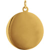 14k Yellow Gold 22mm Round St. Joseph Medal
