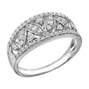 14k White Gold 3/8 ctw. Diamond Anniversary Band, Size 7