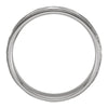 14k White Gold 6mm Comfort Fit Design Band Size 9