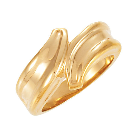 14k White Gold Fashion Band, Size 6