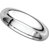 Sterling Silver 4mm Comfort Fit Band, Size 10