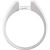 14k White Gold Peg Engagement Base, Size 6