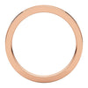 14k Rose Gold 2mm Flat Comfort Fit Band, Size 4