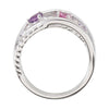 Sterling Silver Criss Cross Rope Ring, Size 7