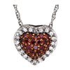 14K White Gold 1/5 CTW Diamond Heart 18-Inch Necklace