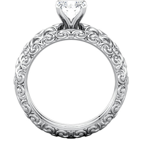14k Yellow Gold Sculptural-Inspired Band Size 7