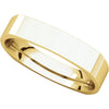 14k Yellow Gold 4mm Square Comfort Fit Band, Size 7
