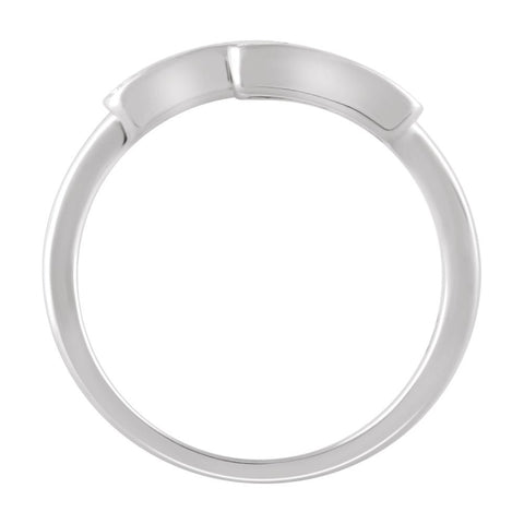 14k White Gold 1/10 CTW Diamond Ring