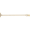 14k Yellow Gold Heart Charm 7" Bracelet