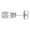 Pair of 1 CTTW I1; G-H Diamond Friction Post Stud Earrings in 14k White Gold