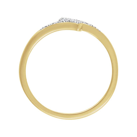 14k Yellow Gold 1/10 CTW Diamond Ring