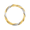 14K Yellow & White 4.5mm Hand Woven Band Size 8
