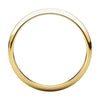 10k Yellow Gold 2.5mm Half Round Band, Size 8.5
