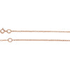 Rolo Chain with Spring Ring in 14k Rose Gold ( 16.00-Inch )