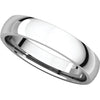 Platinum 4mm Light Comfort Fit Band, Size 6