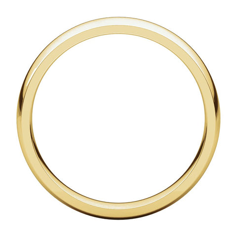 14k Yellow Gold 4mm Light Comfort Fit Band, Size 5