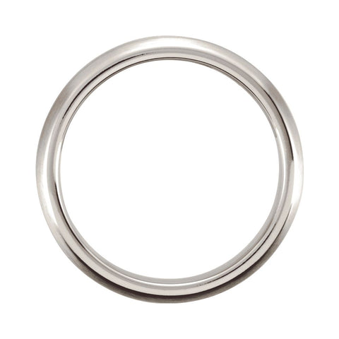 Cobalt & 14k Yellow Gold 4mm Domed Band 10