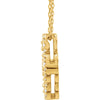 14k Yellow Gold 1/2 CTW Diamond Clover Necklace