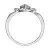 14k White Gold The Gift Wrapped Heart® Ring Size 6