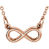 Infinity 18-Inch Necklace in 14K Rose Gold