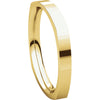 14k Yellow Gold 2.5mm Square Comfort Fit Band, Size 6