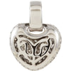 14k White Gold 1 CTW Diamond Pavé Heart Pendant