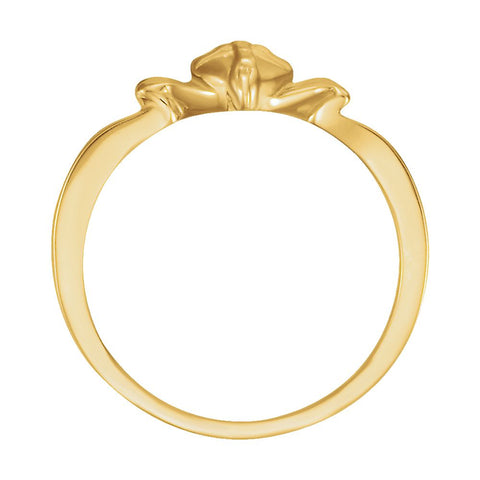 10k Yellow Gold The Gift Wrapped Heart® Ring Size 5