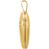 14K Yellow Gold-Plated Sterling Silver Diamond Angel Heart Locket