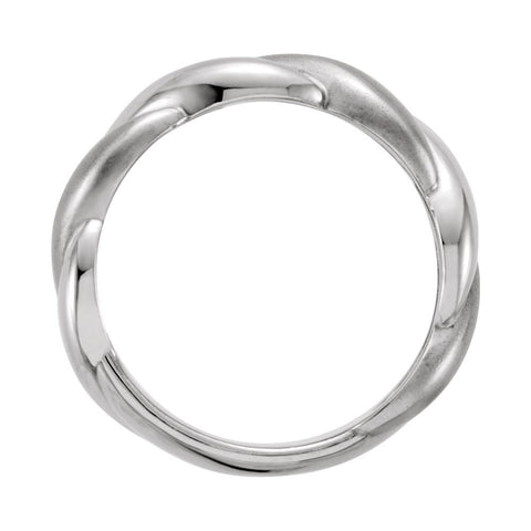 14k Yellow Gold Rope Design Ring, Size 7