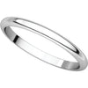 Sterling Silver 2mm Half Round Band, Size 6