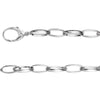 Fashion Link Chain with Lobster Clasp in Sterling Silver ( 17 Inch )