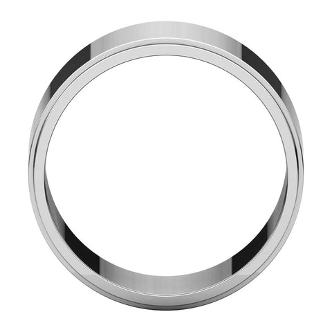 Continuum Sterling Silver 10mm Flat Edge Band, Size 7