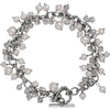 Blessed Bracelet with Stones in Sterling Silver ( 7.75-Inch )