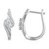 14k White Gold 5/8 ctw. Diamond Earrings