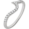 14k White Gold 1/6 ctw. Diamond Band, Size 7