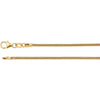 1.5 mm Solid, Round, Snake Chain in 14k Yellow Gold ( 24-Inch )