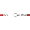 Sterling Silver 2.25mm Red Silk Cord